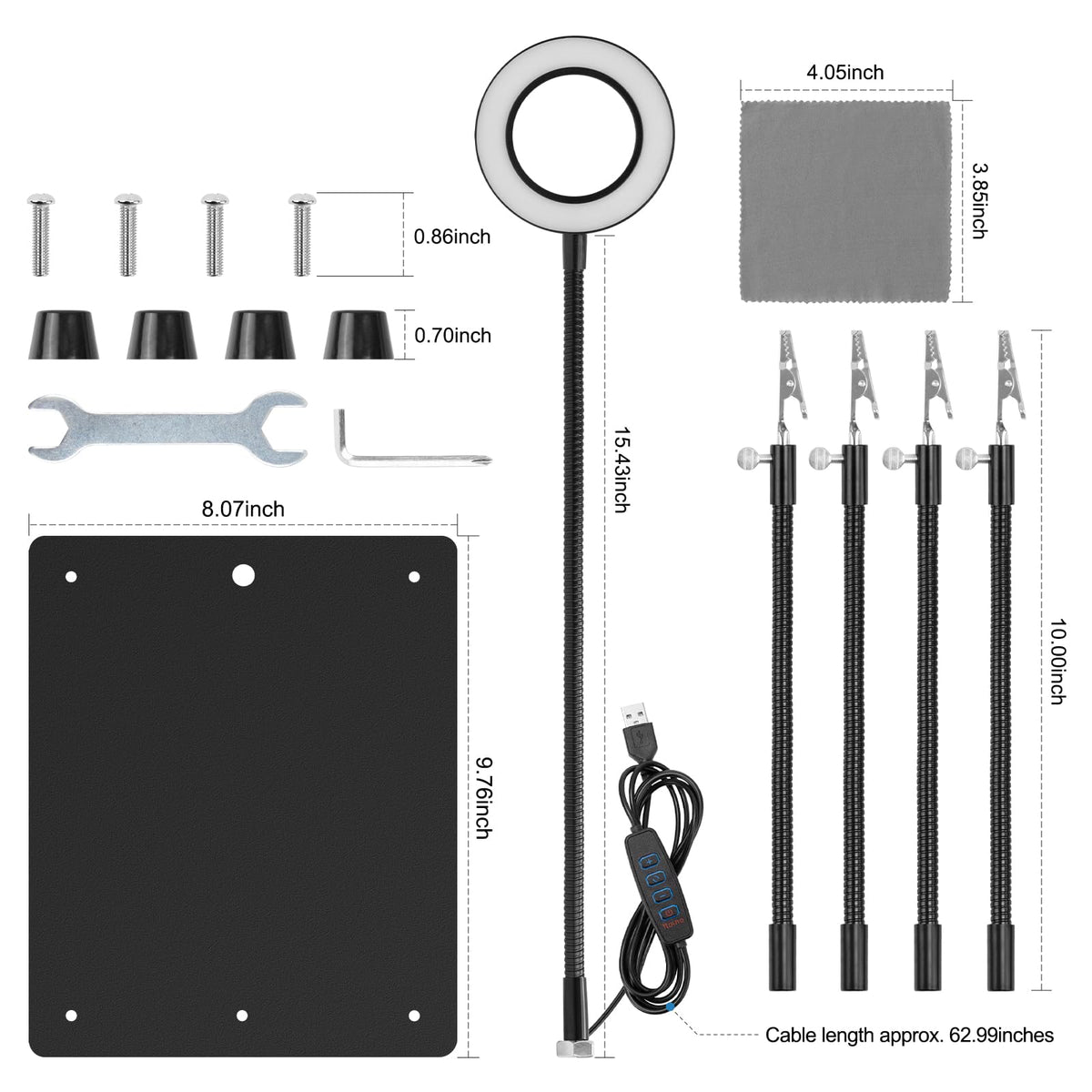 OBDMONSTER Helping Hands package includes tools for soldering setups.