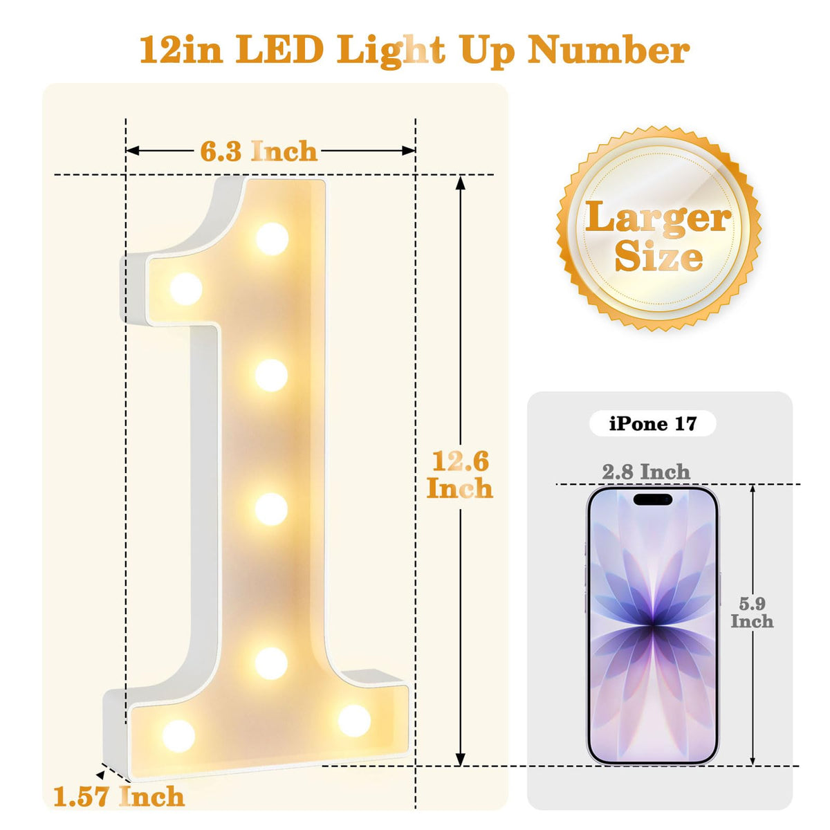 Obrecis LED marquee number sign wall-mounted backdrops add dramatic event flair
