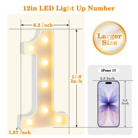 Obrecis LED marquee number sign wall-mounted backdrops add dramatic event flair