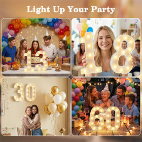 Obrecis soft glow LED marquee light offers a gentle, eye-friendly ambiance