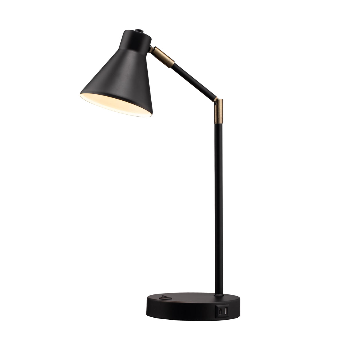 O'Bright Astrum desk lamp with base switch for easy on/off control.