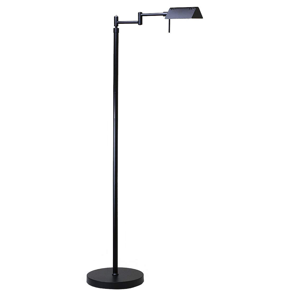 O'Bright dimmable LED pharmacy floor lamp base shows stable metal design for daily tasks.