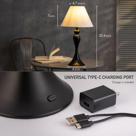 O'Bright Ember lamp dimmable light levels for reading and relaxing.