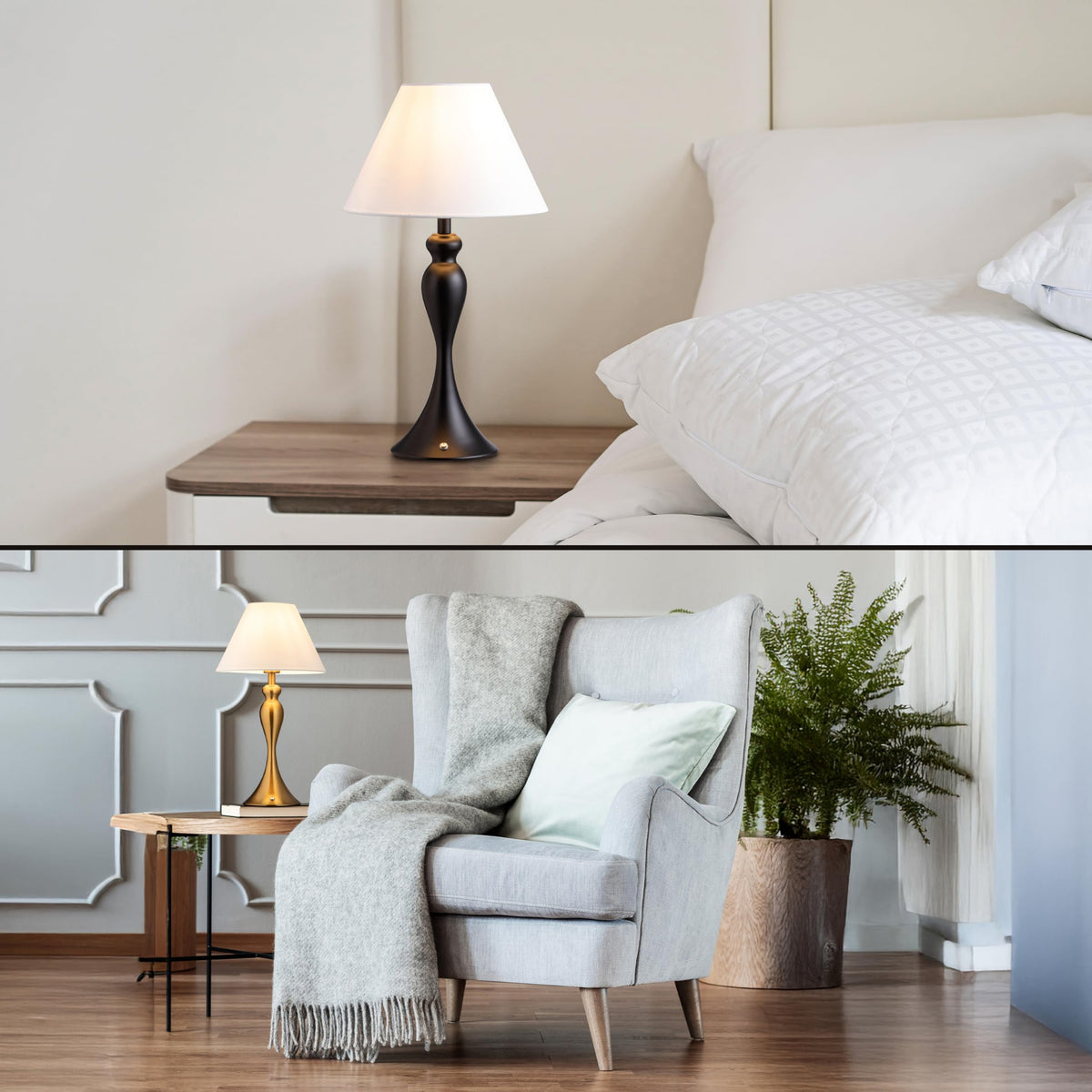 O'Bright Ember lamp emits warm 3000K glow for inviting ambiance.