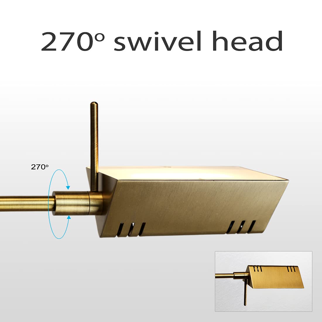 O'Bright LED Pharmacy Table Lamp angled head for precise task lighting