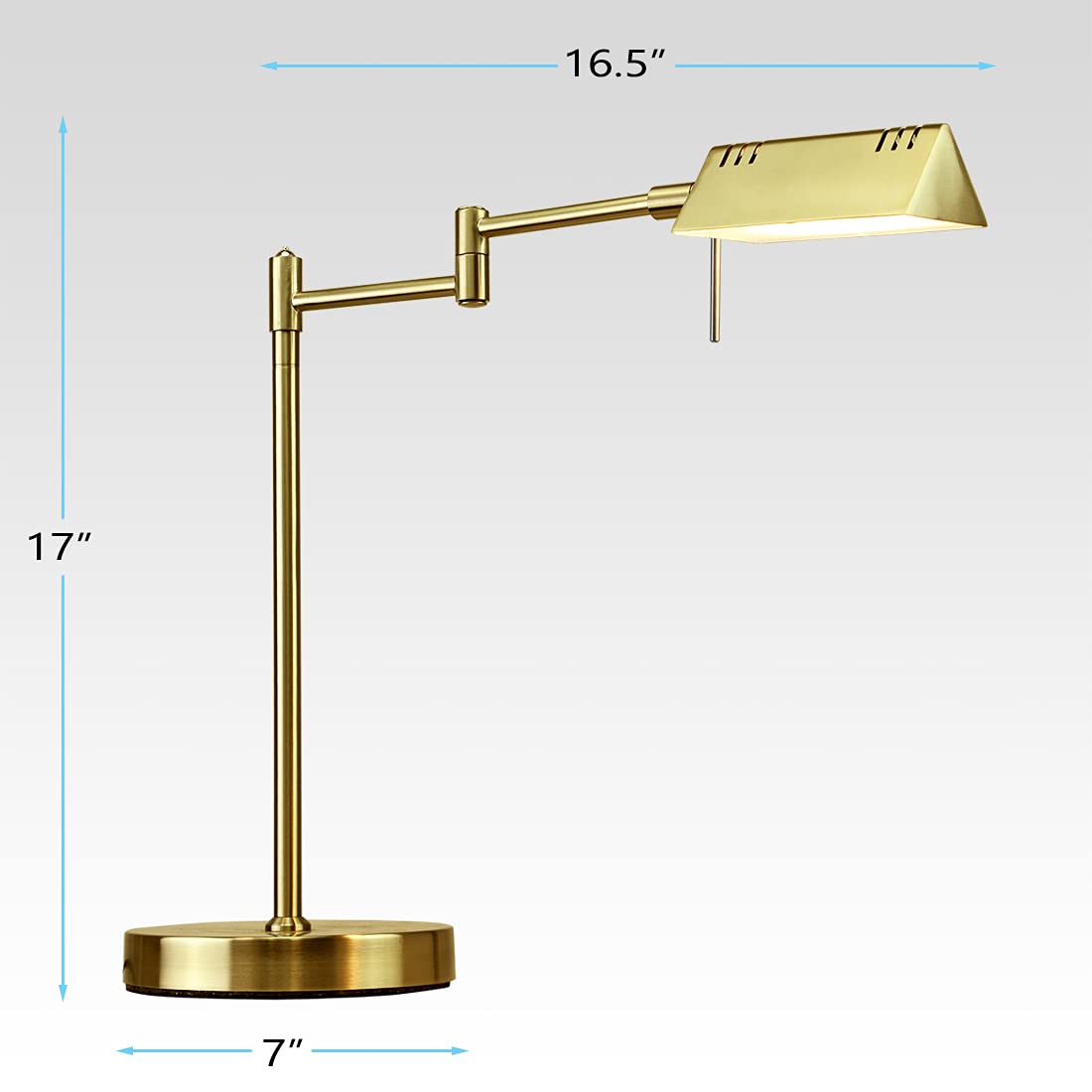 O'Bright LED Pharmacy Table Lamp metal base for durable construction