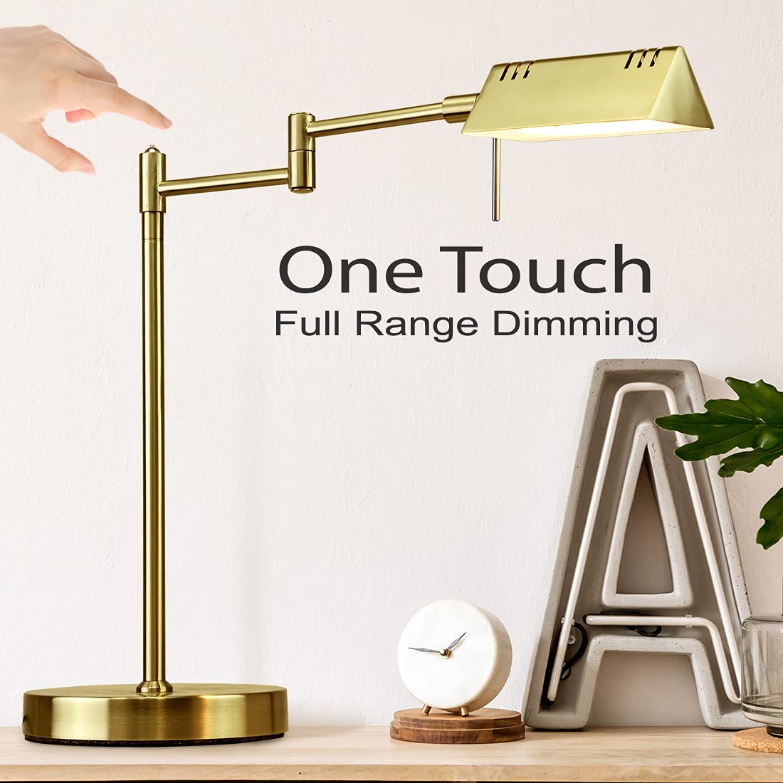 O'Bright LED Pharmacy Table Lamp with 360° swivel arm for versatile reading