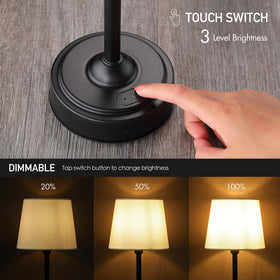 O'Bright Seraph black metal body complements modern decor.