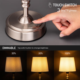 O’Bright Seraph mini brushed nickel finish adds timeless style