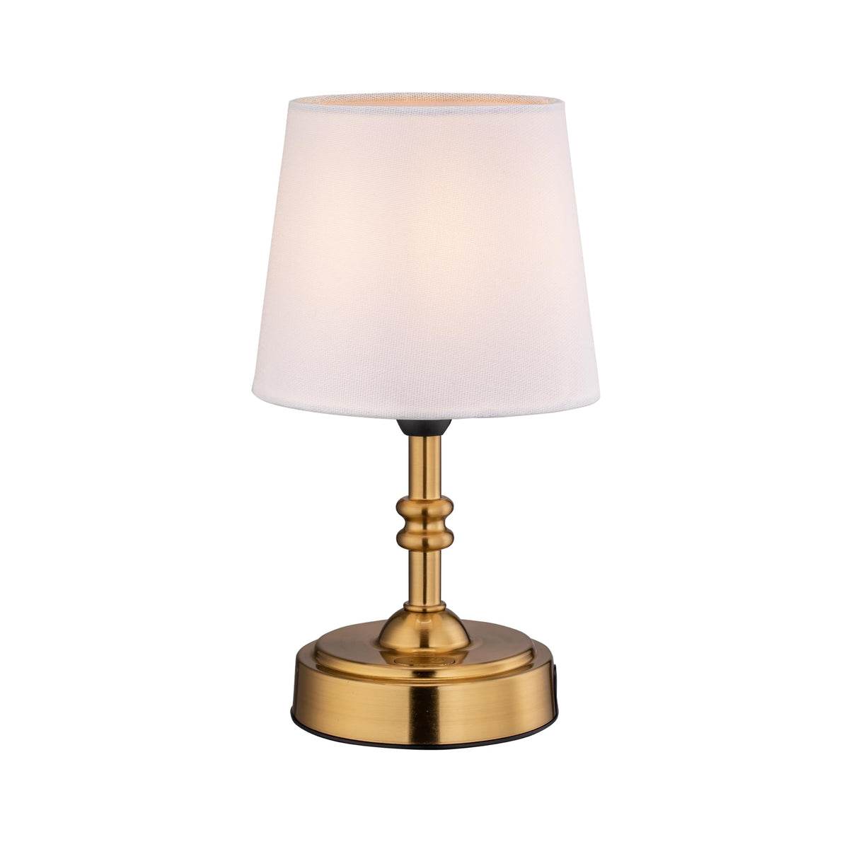 O'Bright Seraph mini cordless LED table lamp in antique brass for ambient evenings