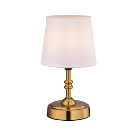O'Bright Seraph mini cordless LED table lamp in antique brass for ambient evenings