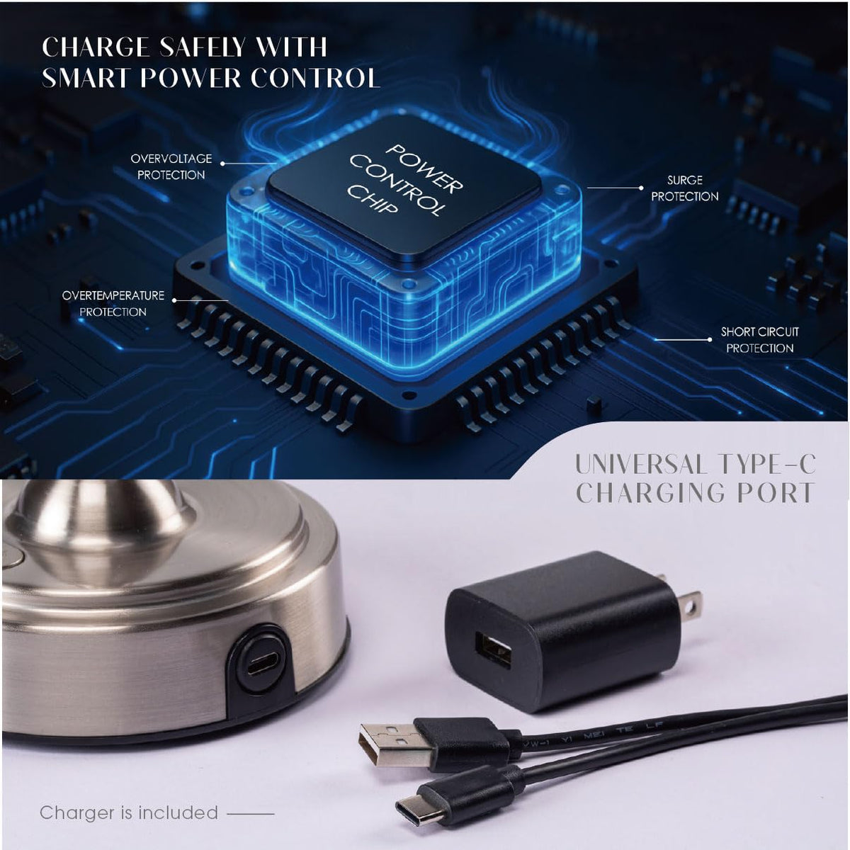 O’Bright Seraph mini Type-C charging port for flexible recharging