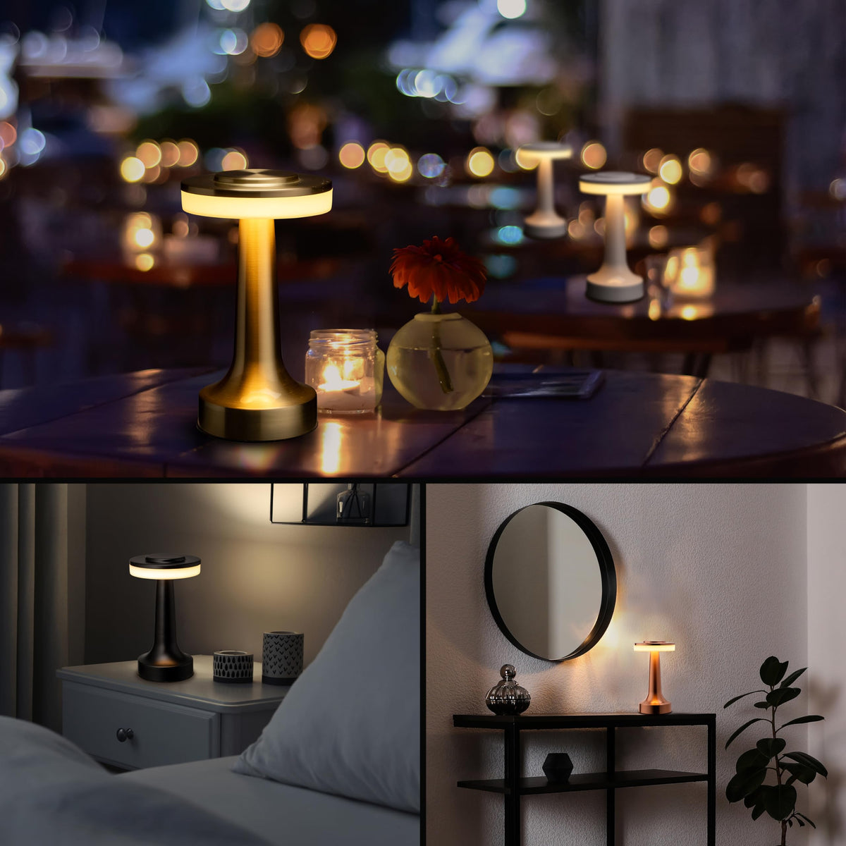 O'Bright USB charging option offers flexible power wherever you are.