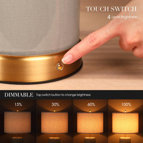 O'Bright Dune built-in dimmer offers four brightness levels for mood lighting