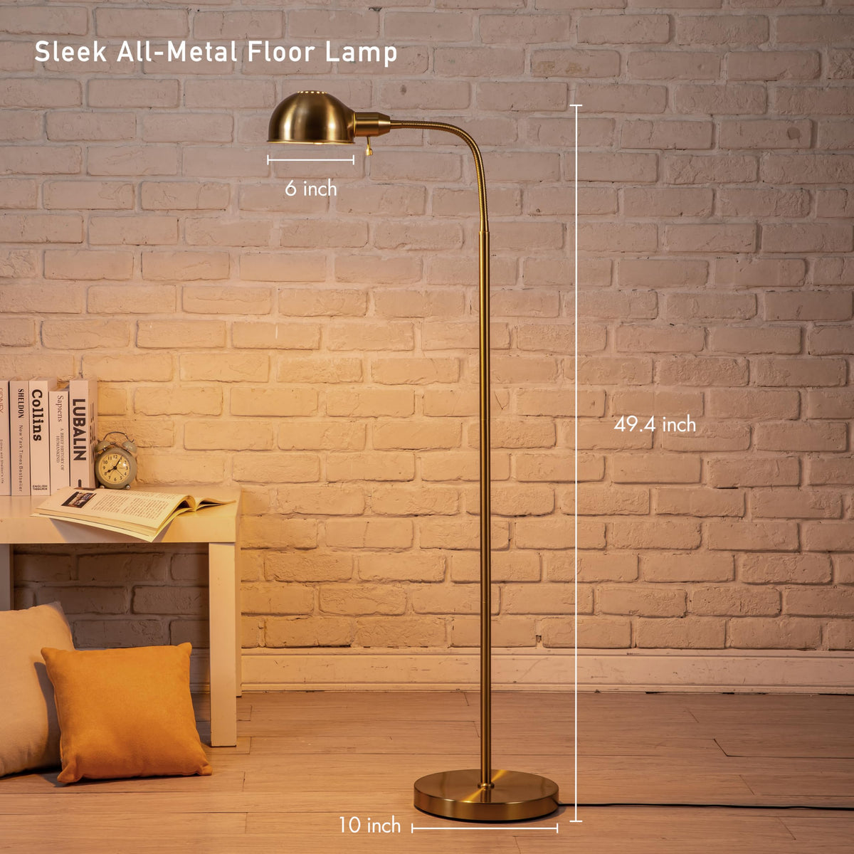 O'Bright Nova rotatable shade adapts for ambient or focused illumination.