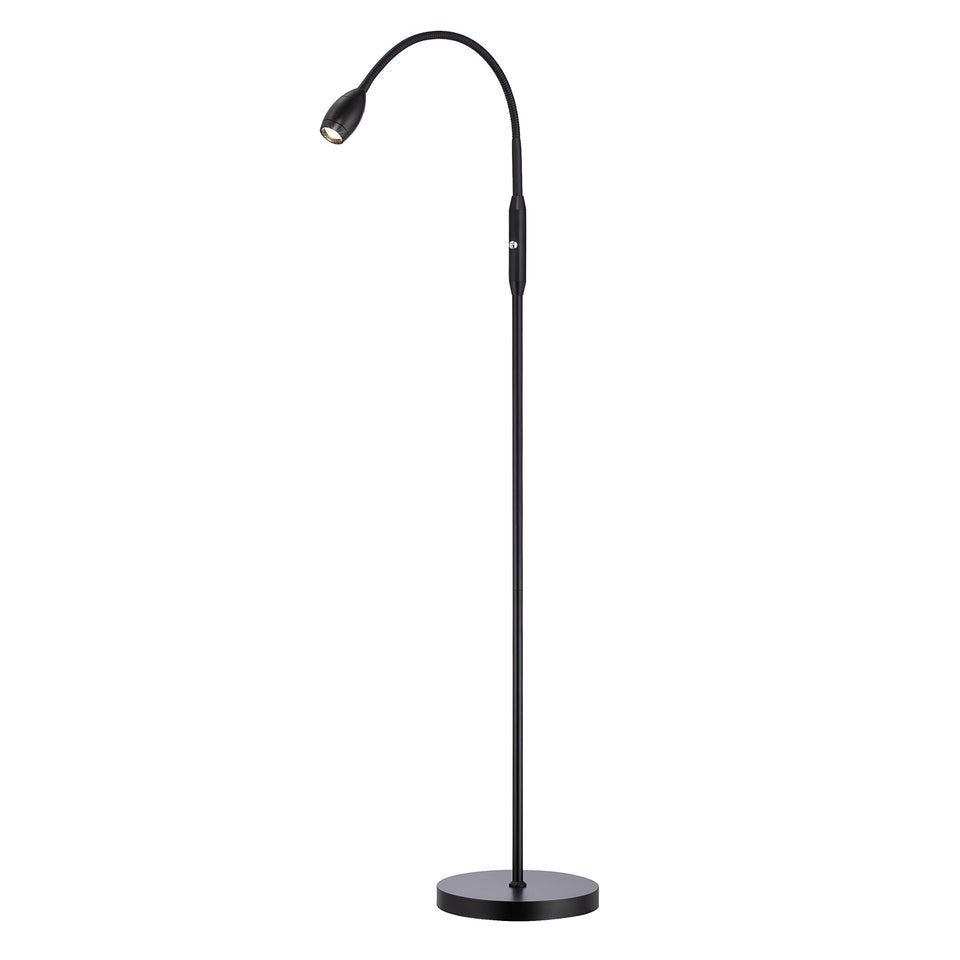 O’Bright Ray adjustable LED beam floor lamp with full-range beam for flexible lighting.