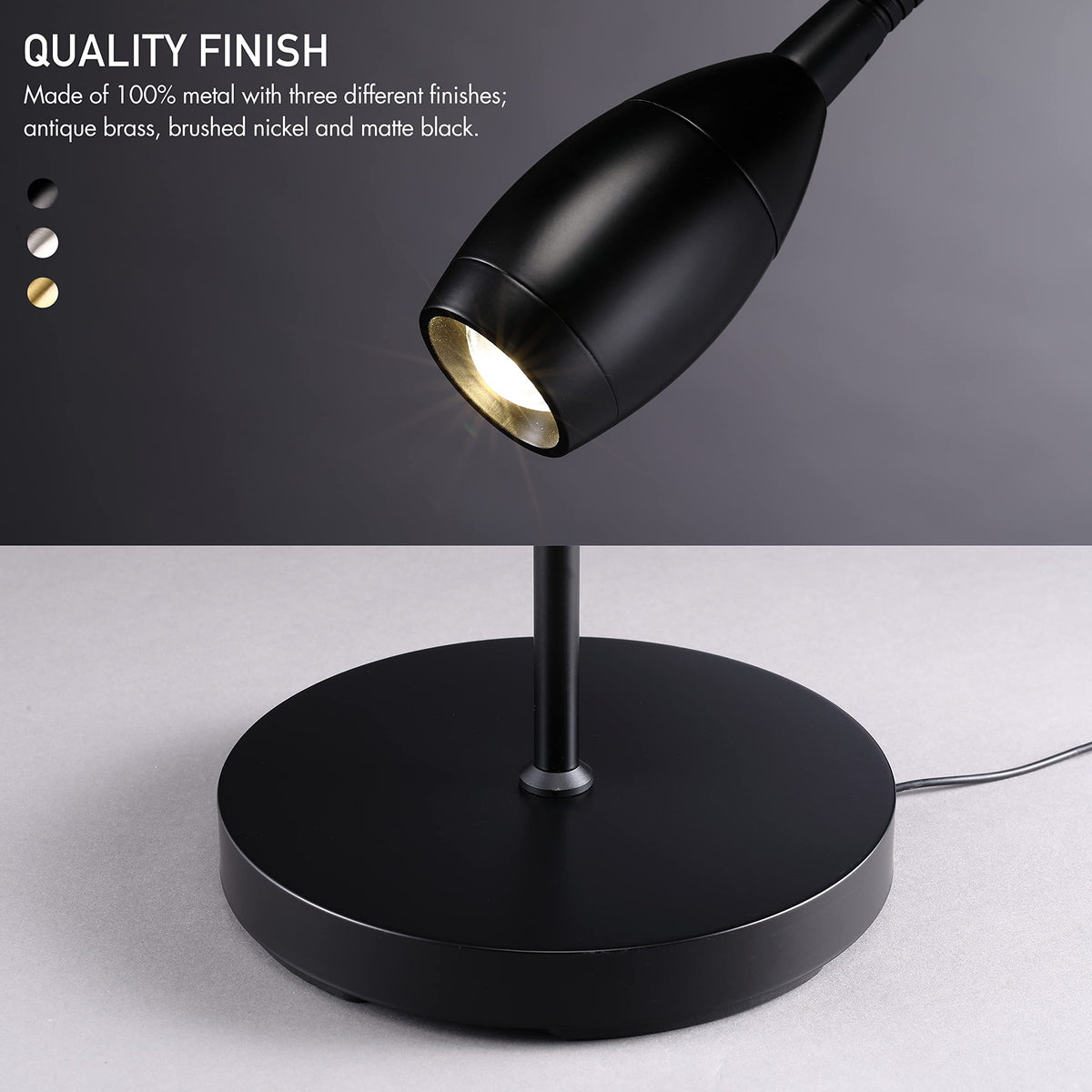O’Bright Ray matte black finish blends with interiors and reduces glare.