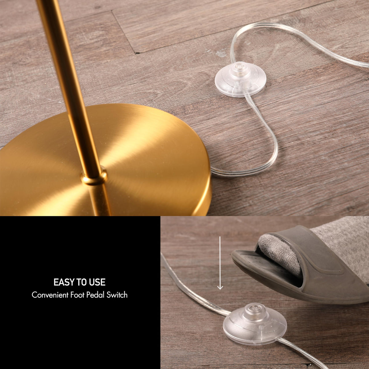 O’Bright Strata foot pedal switch for easy on/off control from seating.