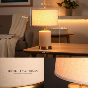 Includes a 5W LED bulb designed for safe performance