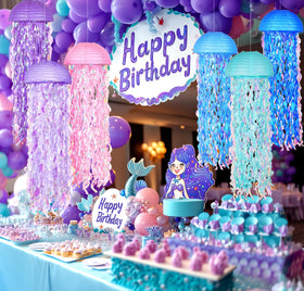 OBXT Mermaid jellyfish lantern purple adds underwater ambiance