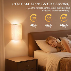OCATO timer feature supports 30/60/120 minutes for energy-saving lighting.