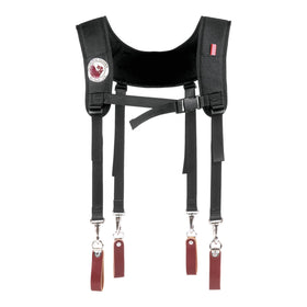 Occidental Leather Stronghold Light Suspenders with belt-attachment leather loop for up to 3-inch belts