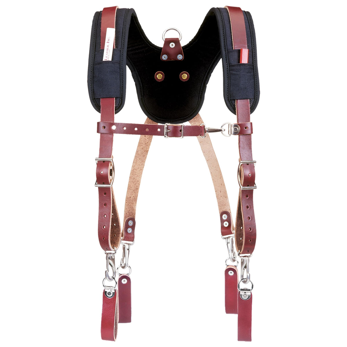 Occidental Leather Stronghold padded yoke for comfortable weight distribution.