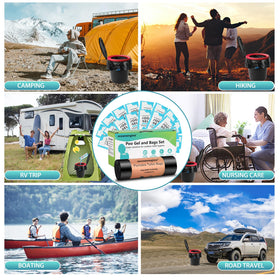 Oceanengine odor control feature, keeps campsite fresh during outdoor toilet use.