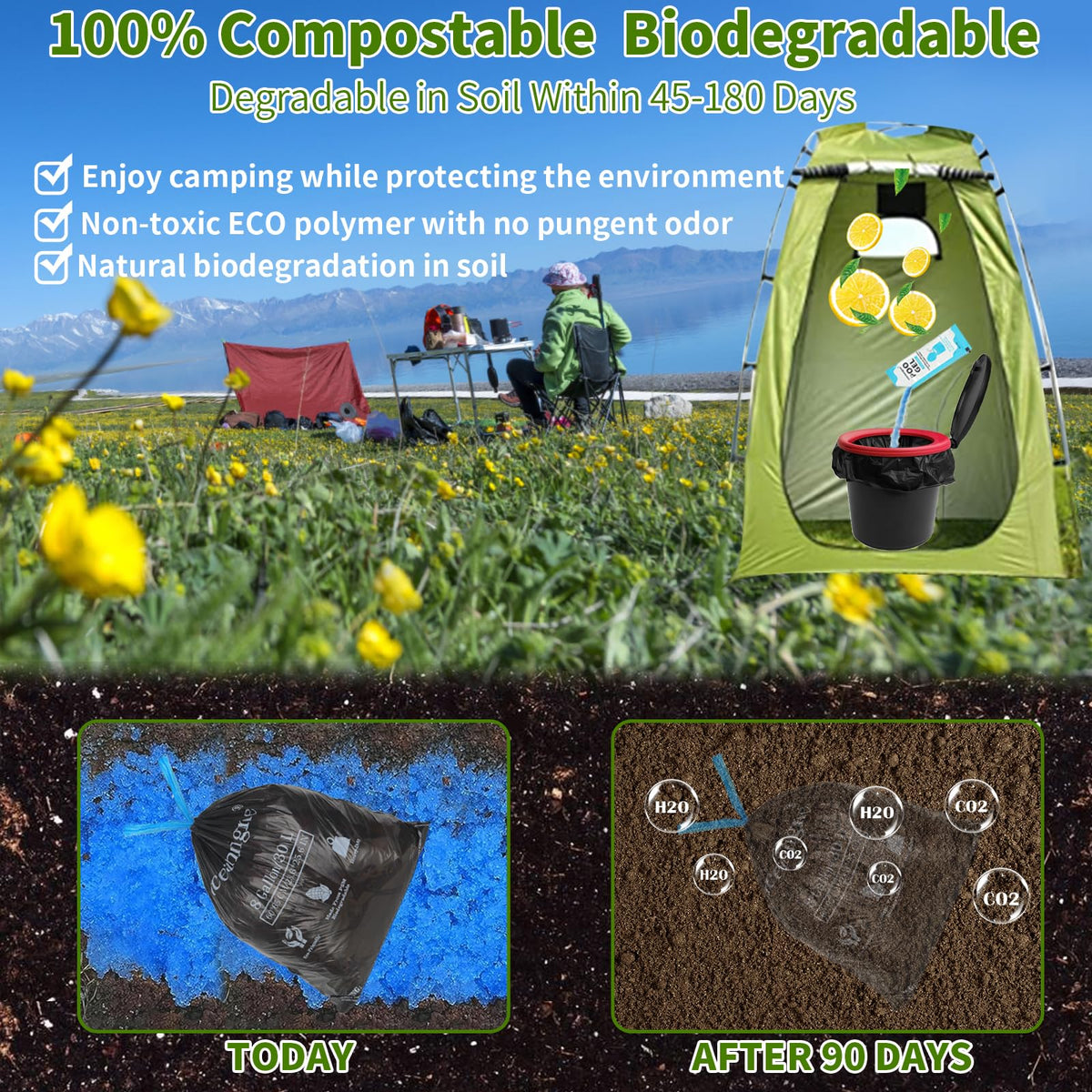 Oceanengine universal 8-gallon size, fits most portable toilets for travel.
