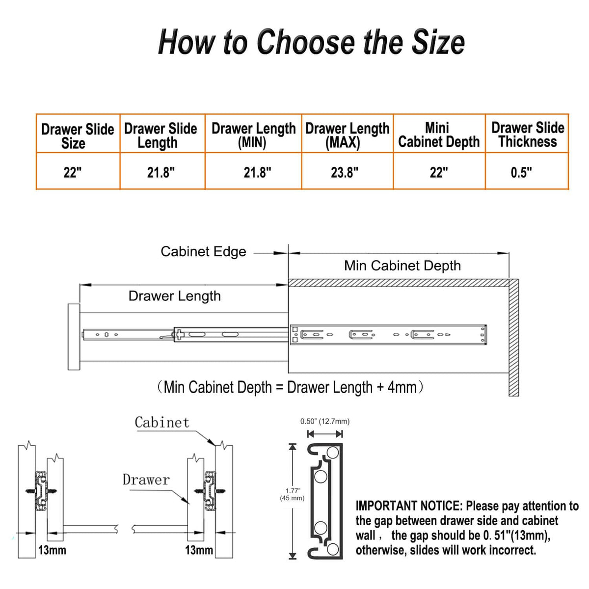 OCG heavy-duty steel drawer slides built for longevity and durability