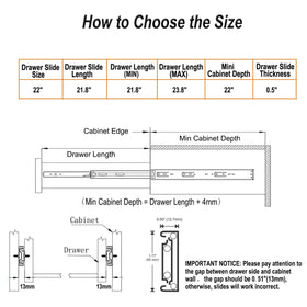 OCG heavy-duty steel drawer slides built for longevity and durability