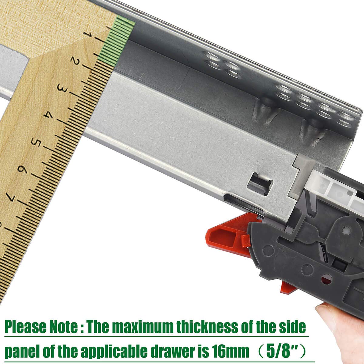 OCG undermount drawer slides 21-inch package with mounting screws and brackets
