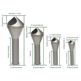 OCGIG HSS 4241 countersink bits: universal for metal, wood, and plastic