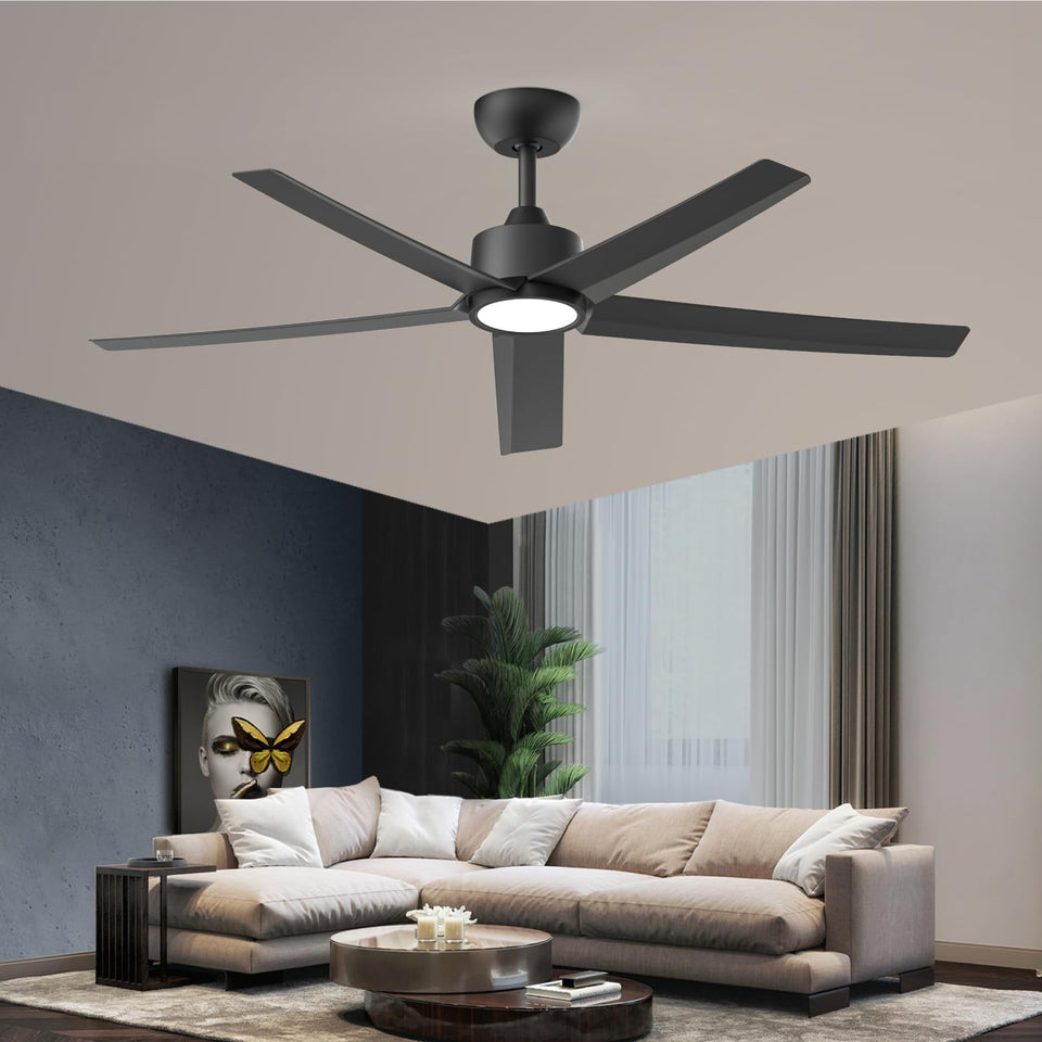 ocioc 52-inch ceiling fan with light and remote for spacious living rooms