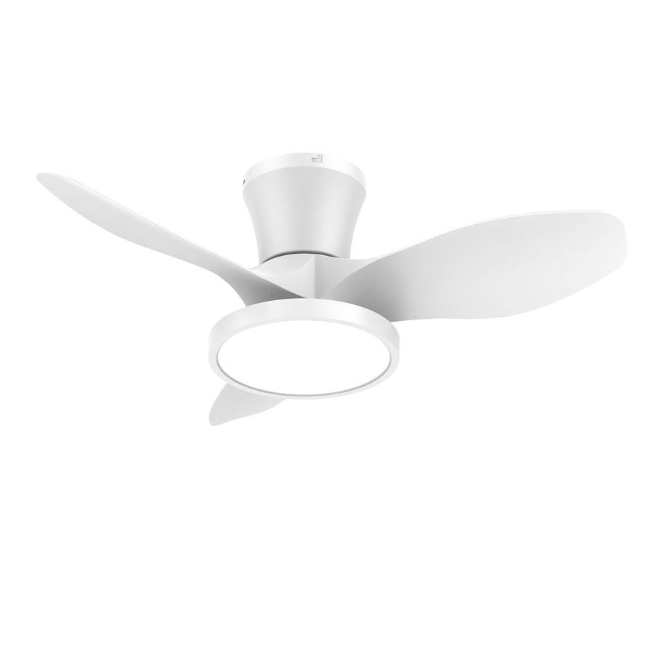 ocioc quiet ceiling fan 32-inch front view showing smooth airflow for living spaces