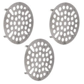 OCS Parts flat strainer close-up in stainless steel demonstrates durability and rust resistance.