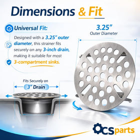 OCS Parts pop-in tabs provide tool-free setup.