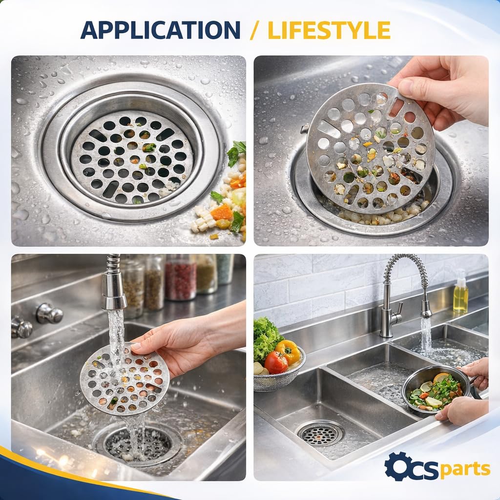 OCS Parts fits most 3-compartment sinks for efficient drainage.