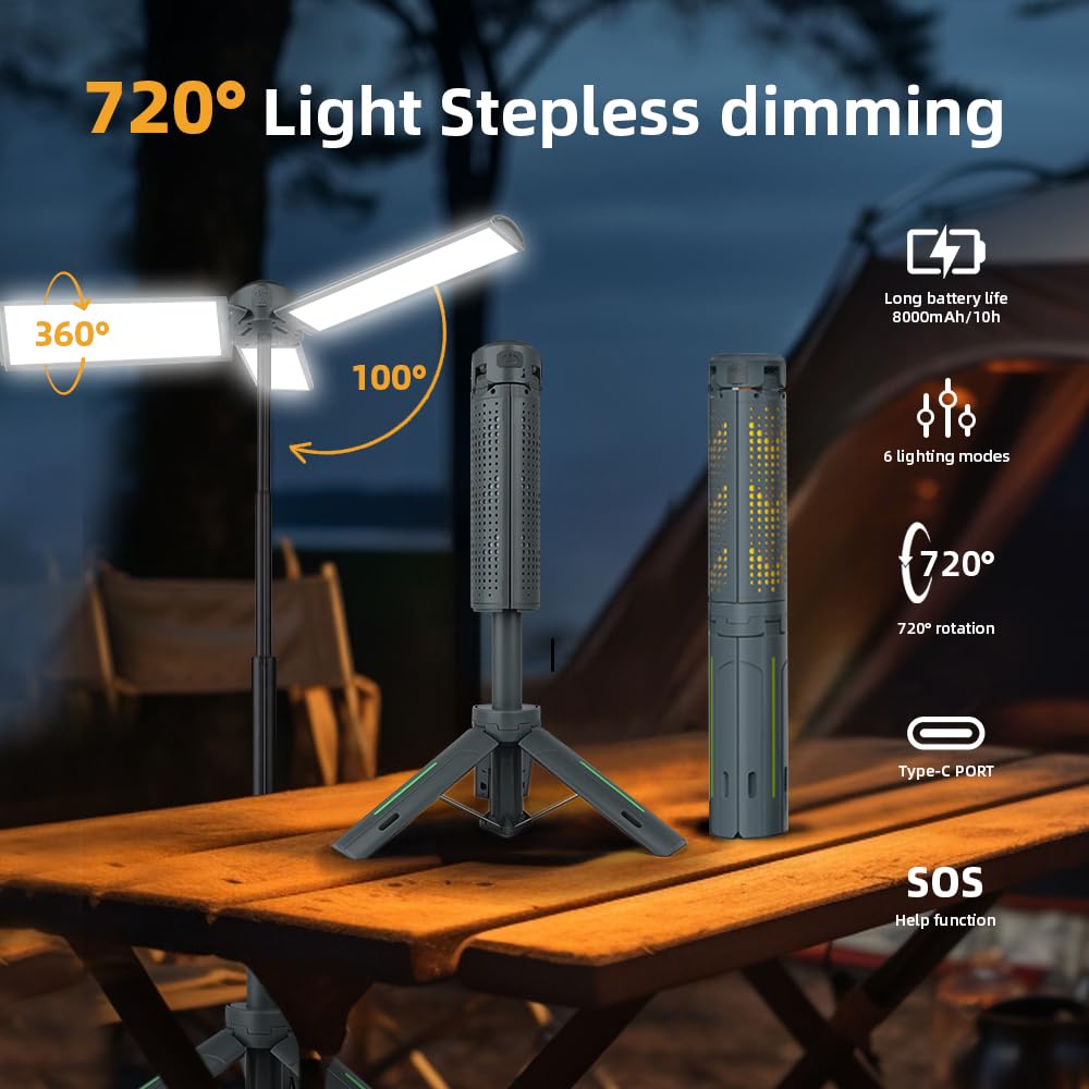 ODISTAR light with 360-degree rotation and tilt for flexible angles