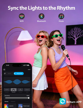 Odnora bulbs ready for music sync to match your playlists
