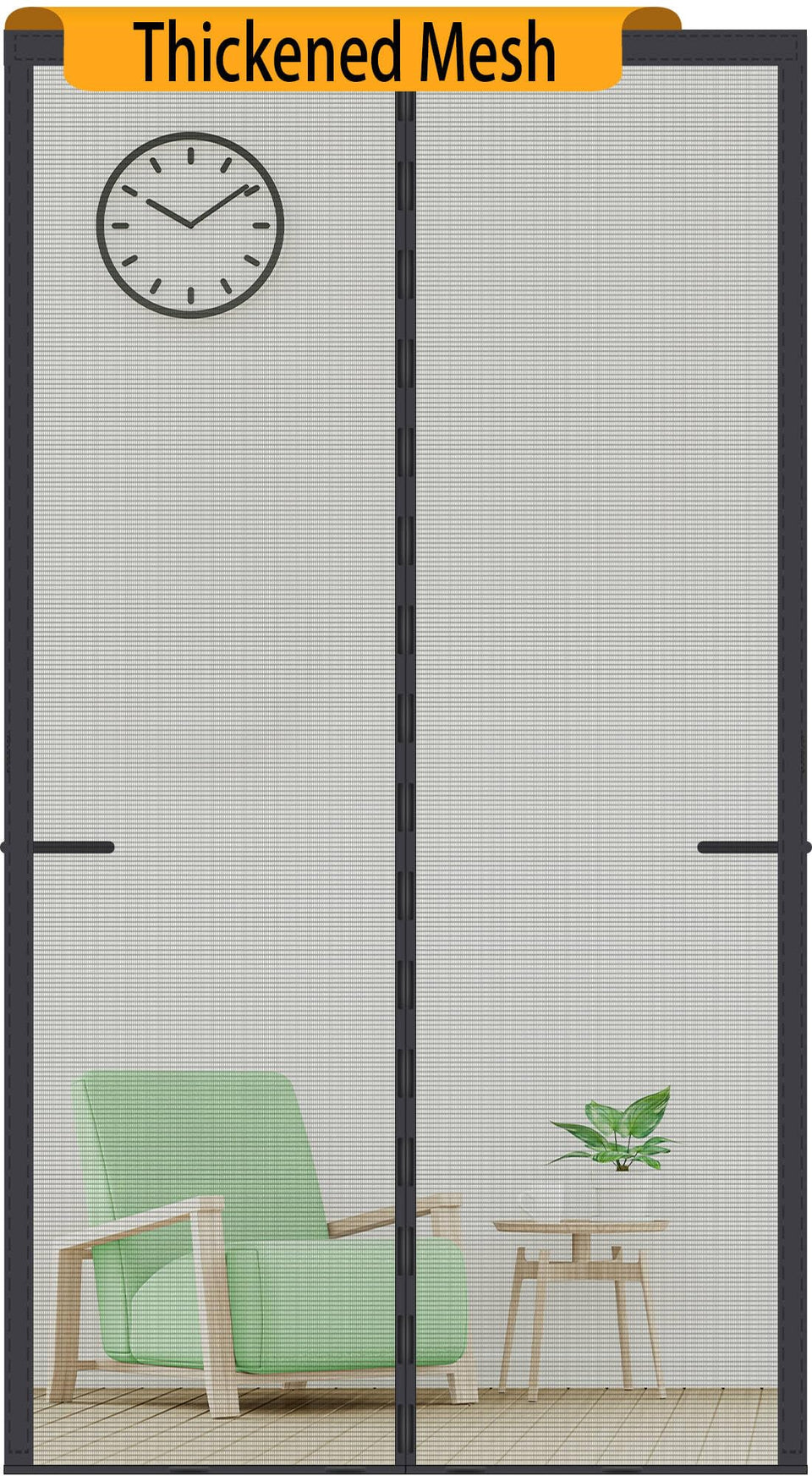 Odocovo reinforced mesh screen door with 250g/m² fabric for durability and pet-friendly use.