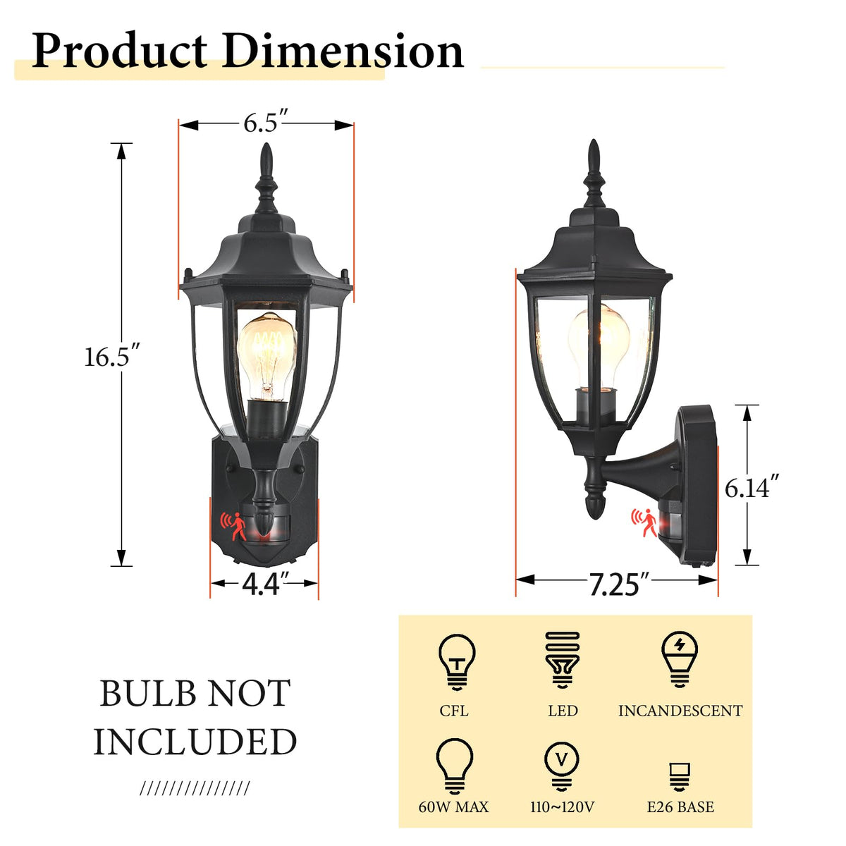 Odorpower clear tempered glass shade delivers crisp illumination and style.