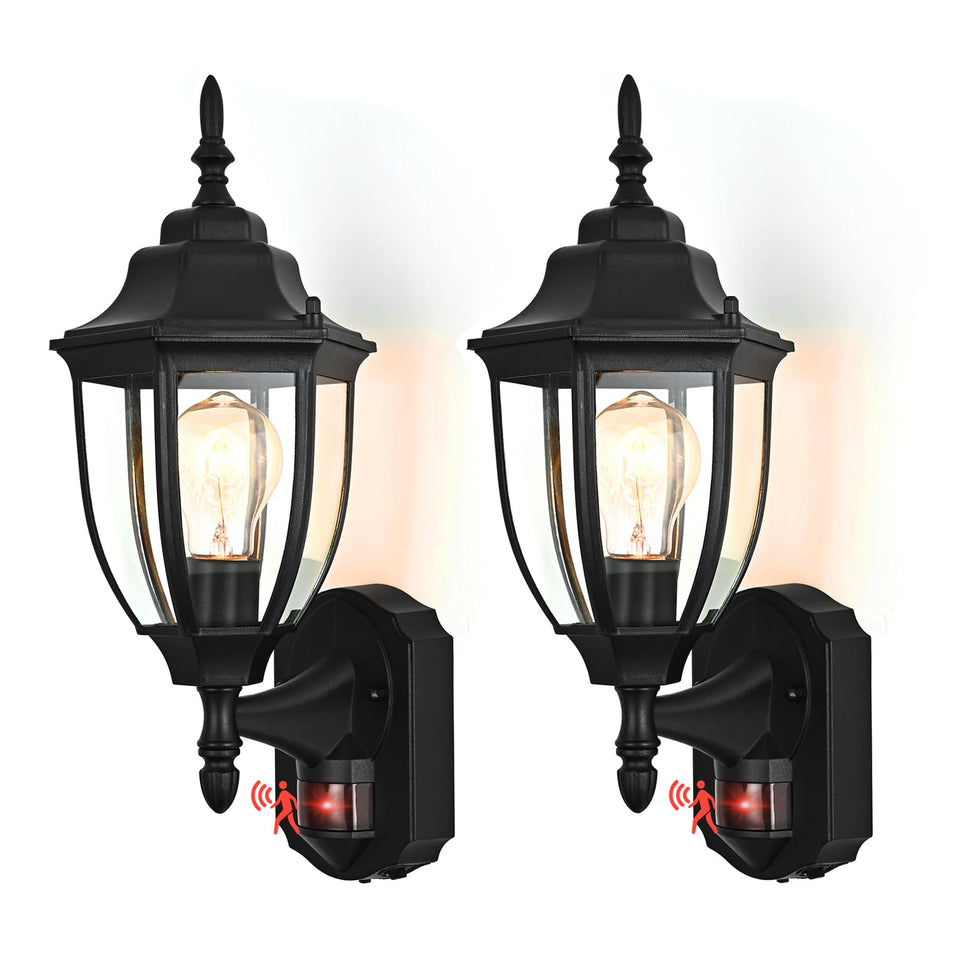 odorpower porch light with motion sensor illuminating entryway safely
