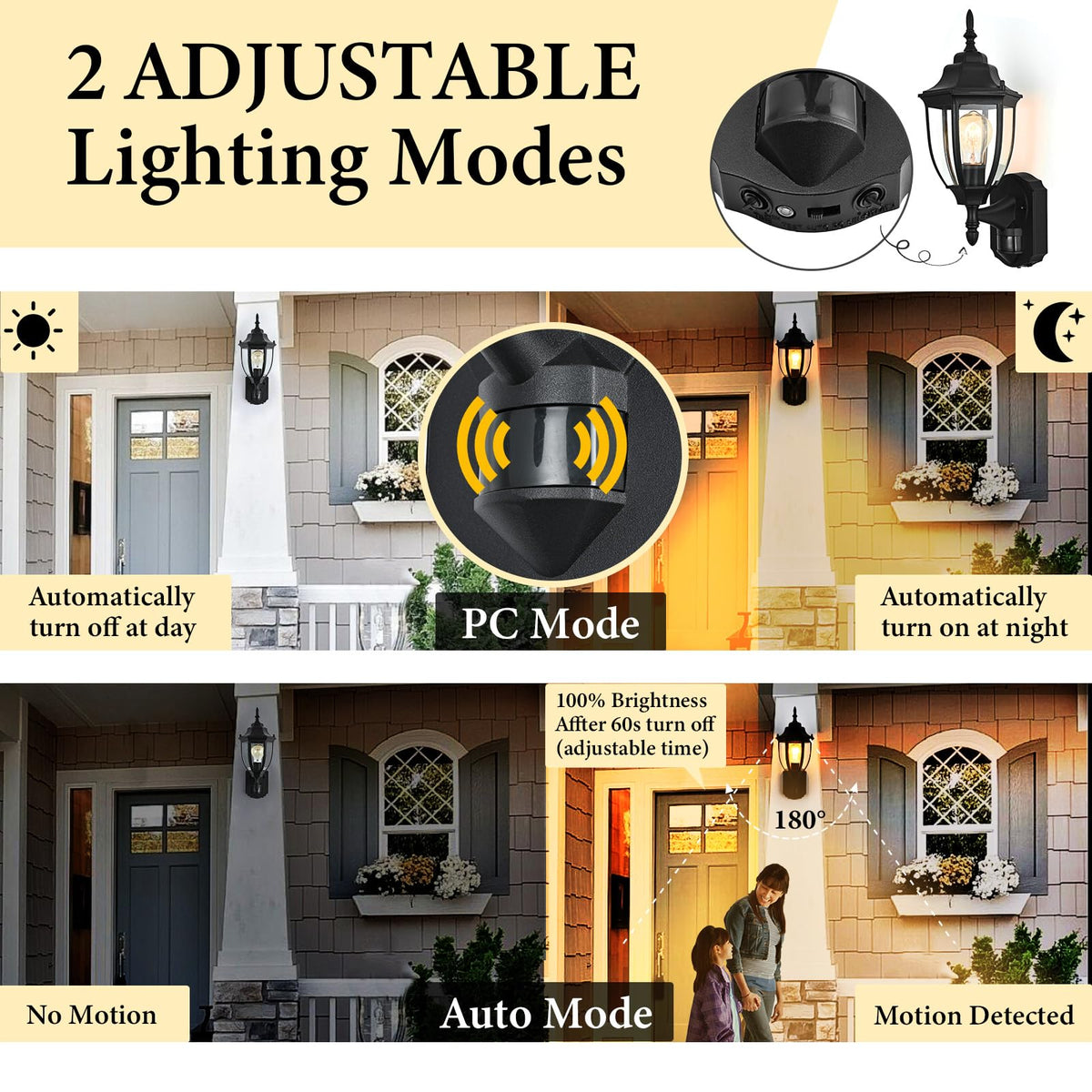 Odorpower weather-resistant aluminum endures rain and snow for reliable exterior lighting.