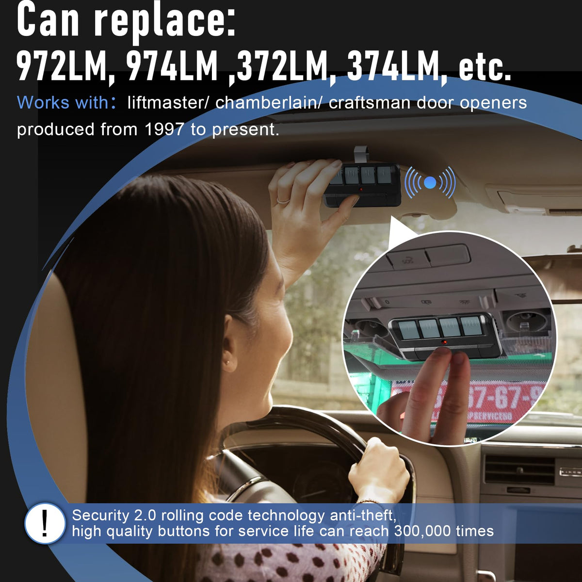 OEM Upgrade 894LT remote durable ABS finish highlighted in close-up