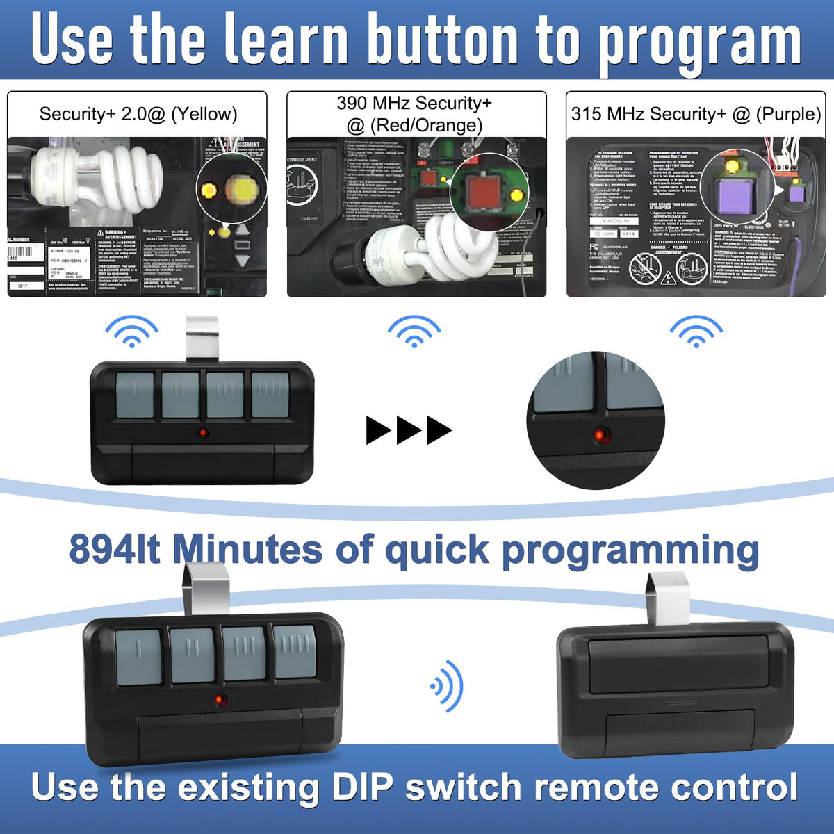 OEM Upgrade 894LT remote in use during vehicle entry for quick access