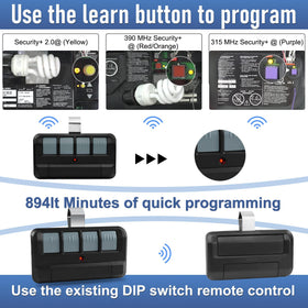OEM Upgrade 894LT remote in use during vehicle entry for quick access
