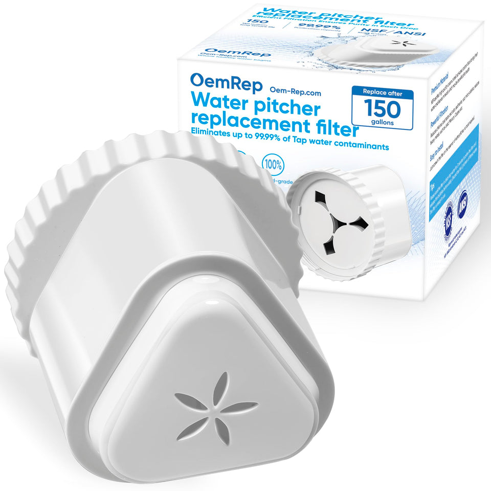 OemRep EPIC pitcher filter compatible for consistent, clean-tasting water.