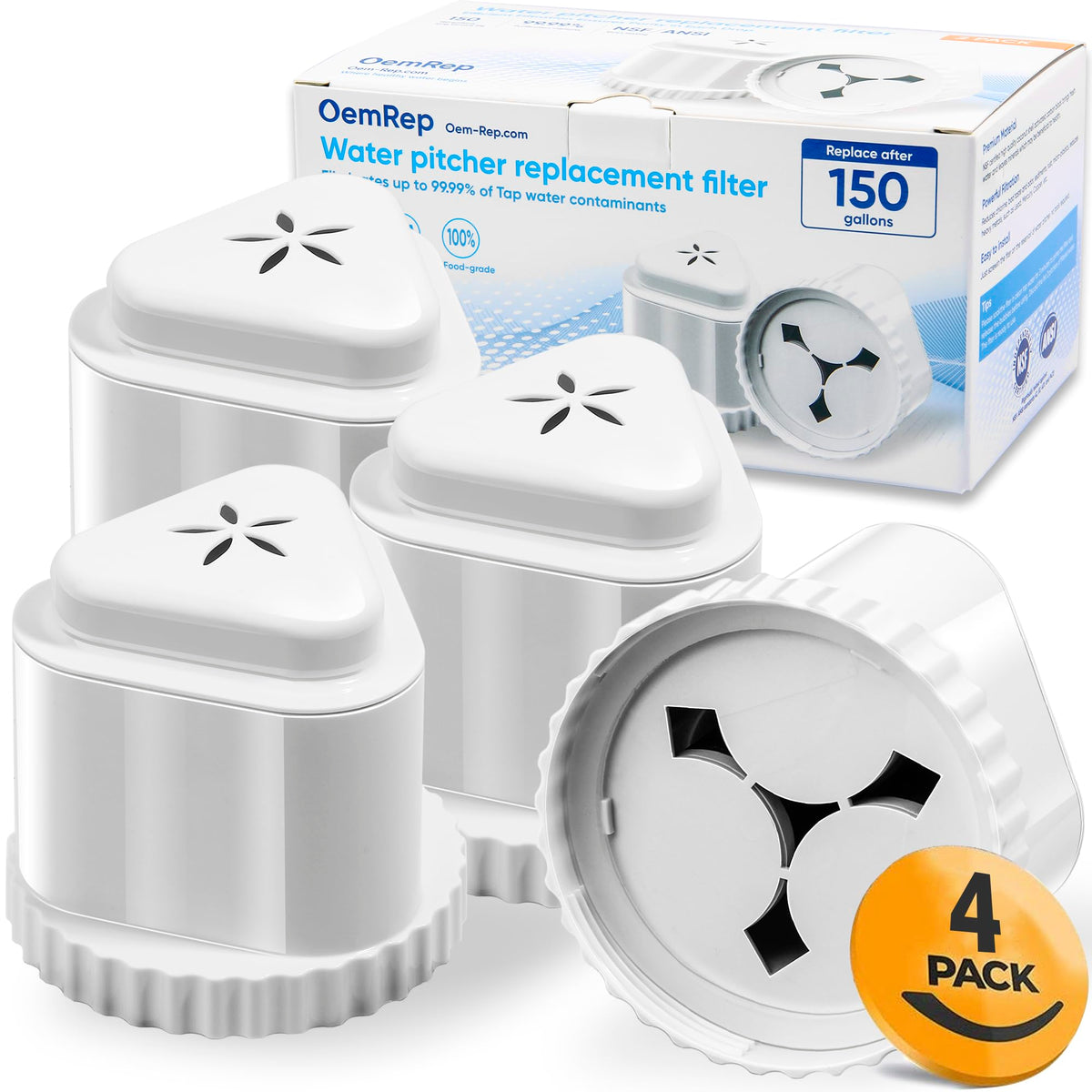 OemRep Epic Pure filter delivers tastier water for everyday hydration.