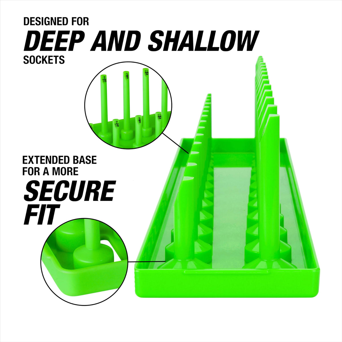OEMTOOLS 22233 ABS plastic trays closeup shows durable construction.